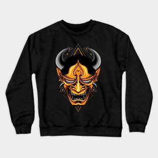 hanya oni mask Crewneck Sweatshirt